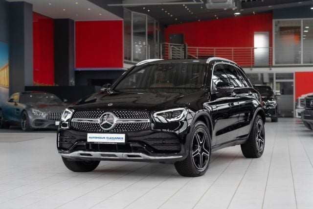 Obsidianschwarz Gebraucht 2021 Mercedes GLC400d AMG line SUV | 46.980 € (Superpreis) - Bild 1/4