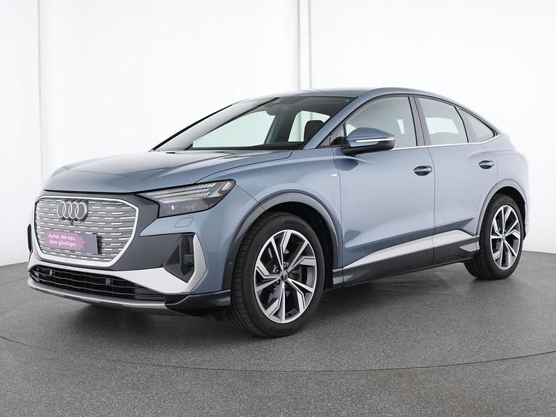 Blau Gebraucht 2023 Audi Q4 Sportback e-tron Advanced SUV | 36.488 € (Fairer Preis) - Bild 1/4