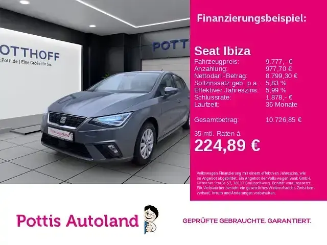 Gebraucht Seat Ibiza Style 95 PS (69 kW) 2017 Kleinwagen