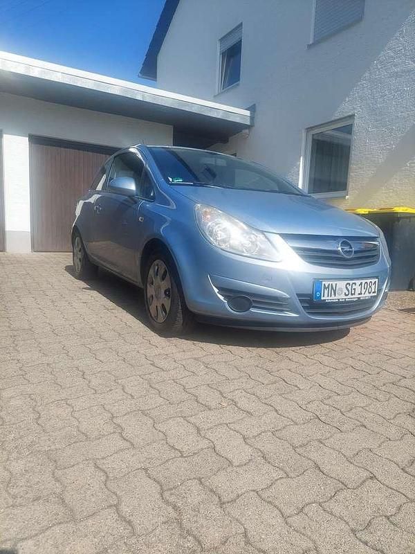 Blau Gebraucht 2008 Opel Corsa Edition Limousine | 3.499 € (Fairer Preis) - Bild 1/4