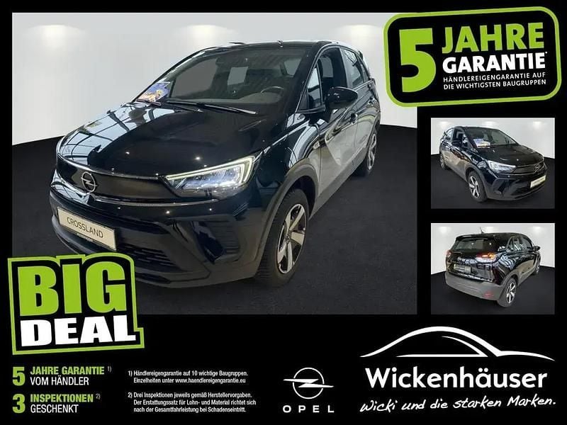Lackierung schwarz perla nera/metallic klarlack Gebraucht 2023 Opel Crossland Enjoy SUV | 16.990 € (Guter Preis) - Bild 1/4