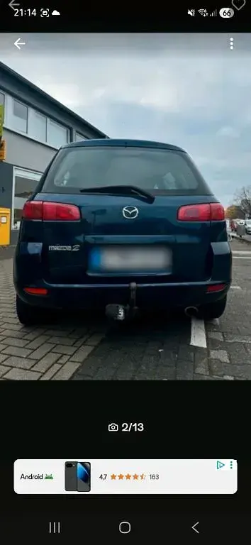 Gebraucht Mazda 2 Active 80 PS (58 kW) 2004 Blau Kleinwagen