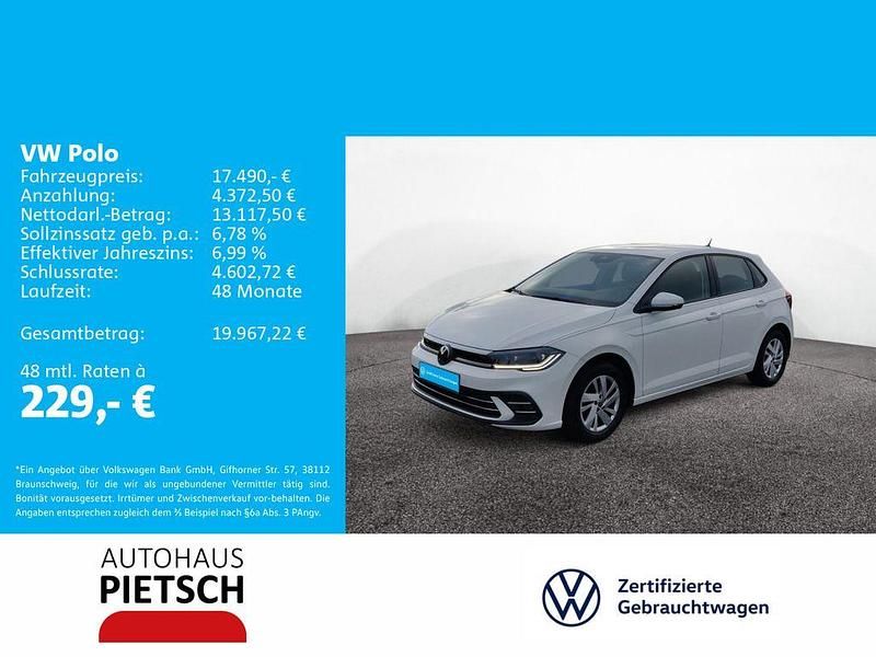 Pure white Gebraucht 2023 VW Polo Style Limousine | 17.490 € (Guter Preis) - Bild 1/3