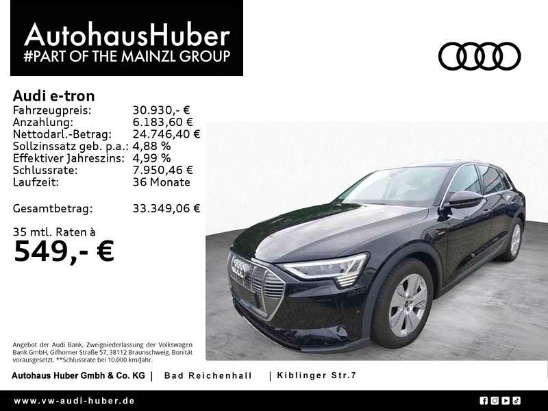 Gebraucht Audi e-tron Ambiente 300 kW (408 PS) 2022 Brillantschwarz SUV