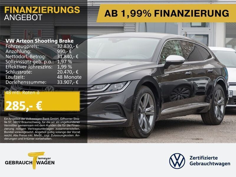 Grau Gebraucht 2023 VW Arteon Elegance Kombi | 34.240 € (Superpreis) - Bild 1/4