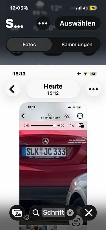 Gebraucht Mercedes SLK250 204 PS (150 kW) 2013 Schwarz Cabrio