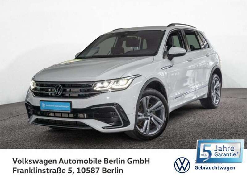 Pure white Gebraucht 2022 VW Tiguan R-line SUV | 36.333 € (Fairer Preis) - Bild 1/3