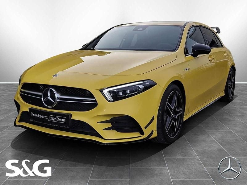 Unilack sonnengelb Gebraucht 2022 Mercedes A35 AMG AMG Limousine | 39.990 € (Fairer Preis) - Bild 1/4
