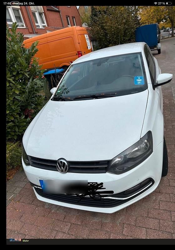 Weiß Gebraucht 2015 VW Polo Kleinwagen | 3.000 € (Superpreis) - Bild 1/4