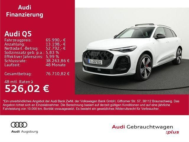 Gletscherweiß metallic Gebraucht 2025 Audi Q5 S-Line SUV | 65.990 € (Guter Preis) - Bild 1/4