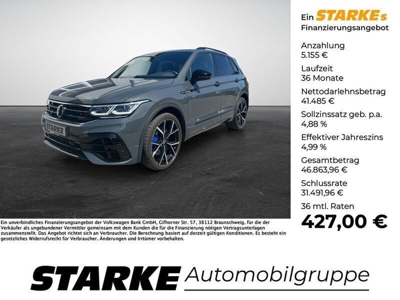 Grau (delfingrau metallic) Gebraucht 2023 VW Tiguan R SUV | 46.640 € (Fairer Preis) - Bild 1/3