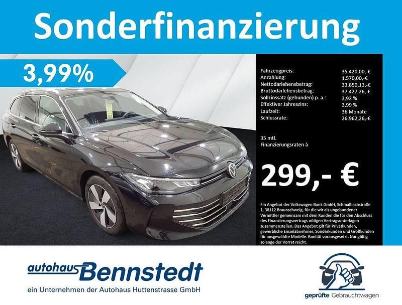 Grenadillschwarz metallic Gebraucht 2025 VW Passat Business Kombi | 35.420 € (Guter Preis) - Bild 1/4