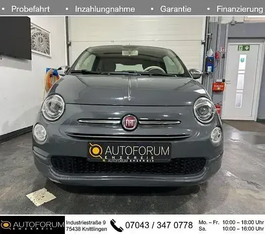 Gebraucht Fiat 500 Pop Star 69 PS (50 kW) 2016 Grau Kleinwagen