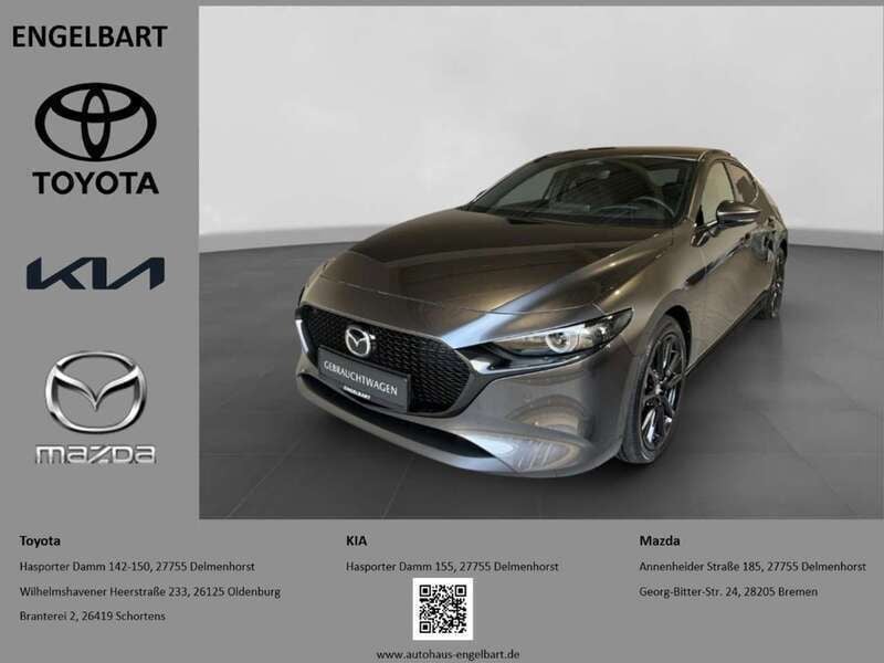 Grau Gebraucht 2024 Mazda 3 Exclusive-Line Limousine | 31.995 € (Etwas zu teuer) - Bild 1/4