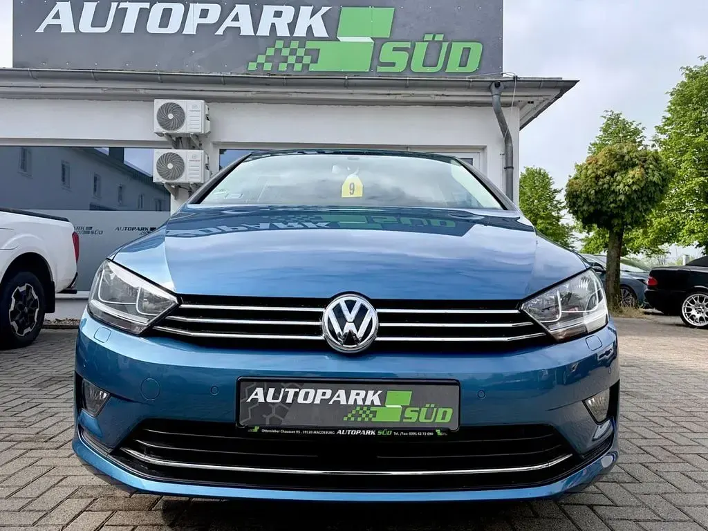 Gebraucht VW Golf Sportsvan LOUNGE 125 PS (91 kW) 2015 Blau Van / Kleinbus