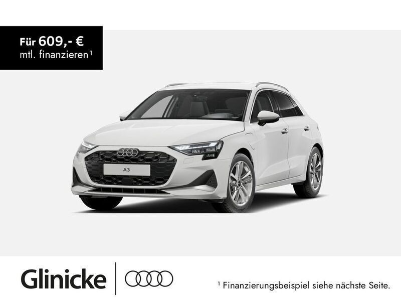 Weiß Neu 2025 Audi A3 Sportback e-tron Advanced Plus Limousine | 46.000 € (Etwas zu teuer) - Bild 1/3