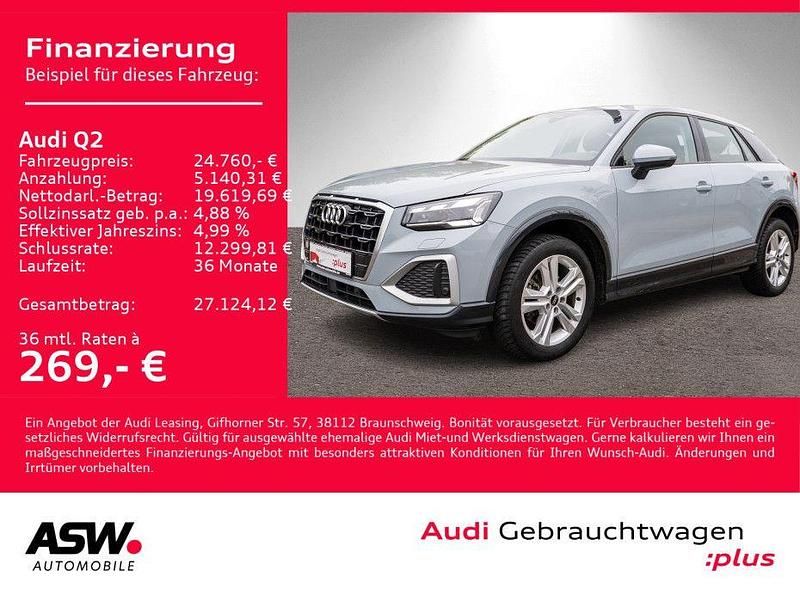 Pfeilgrau perleffekt Gebraucht 2022 Audi Q2 Advanced Plus SUV | 24.760 € (Guter Preis) - Bild 1/4