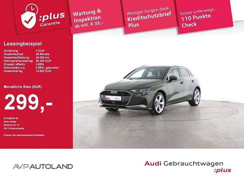 Distriktgrün metallic Gebraucht 2025 Audi A3 Advanced Plus Limousine | 33.990 € (Guter Preis) - Bild 1/4