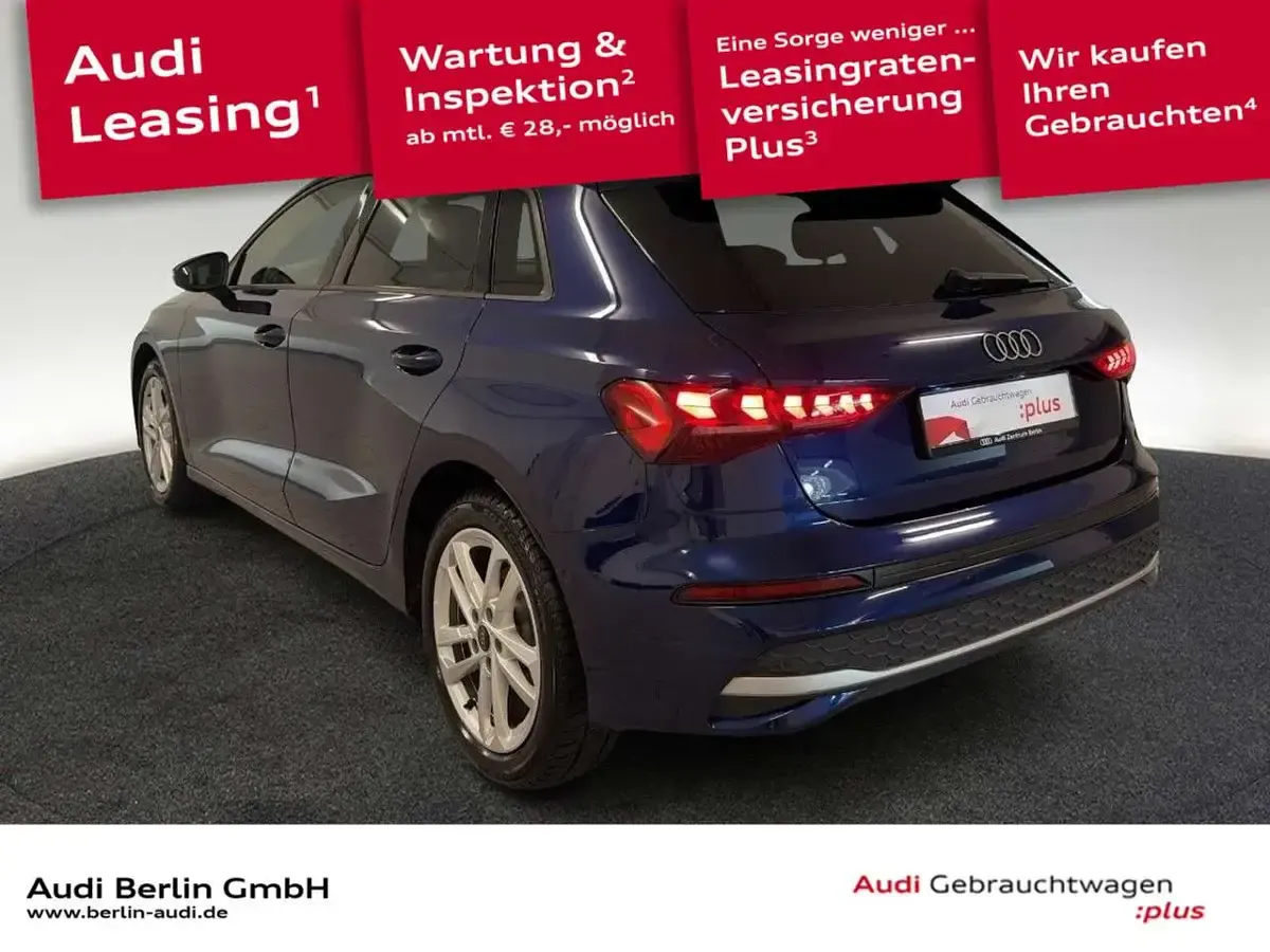 Gebraucht Audi A3 Advanced Plus 150 PS (110 kW) 2025 Navarrablau metallic Limousine