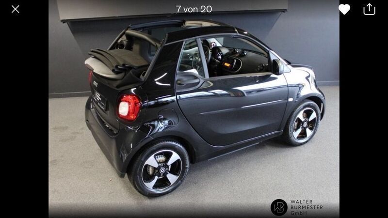 Schwarz Gebraucht 2020 Smart ForTwo Electric Drive Prime Cabrio | 11.250 € (Guter Preis) - Bild 1/4