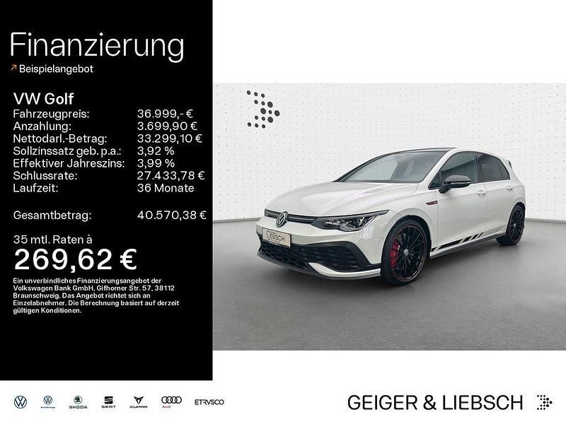 Pure white/schwarz Gebraucht 2023 VW Golf VIII GTI Clubsport Limousine | 36.999 € (Teuer) - Bild 1/4