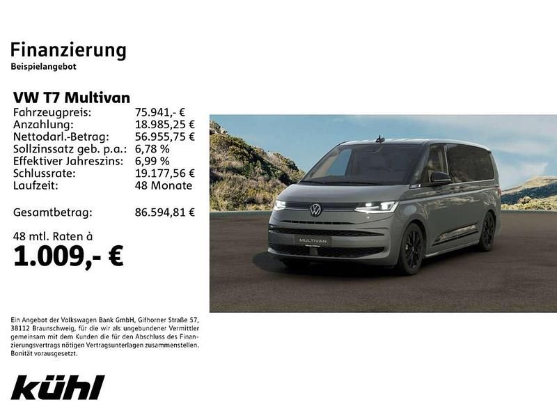 Neu VW Multivan Edition 150 PS (110 kW) 2026 Pure grey / deep black perleff Van / Kleinbus
