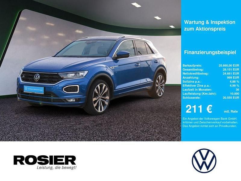 Blau Gebraucht 2021 VW T-Roc Sportline SUV | 25.660 € (Guter Preis) - Bild 1/4