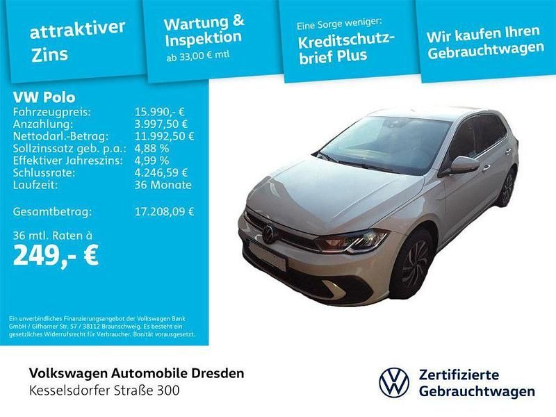 Grau Gebraucht 2023 VW Polo Life Limousine | 15.989 € (Fairer Preis) - Bild 1/4