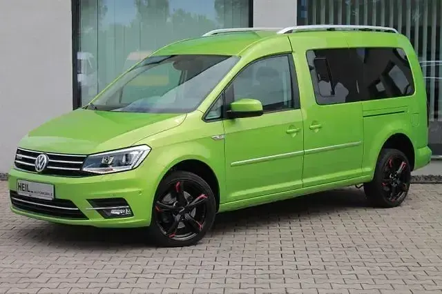 Gebraucht VW Caddy Maxi Highline 150 PS (110 kW) 2018 Grün Van / Kleinbus