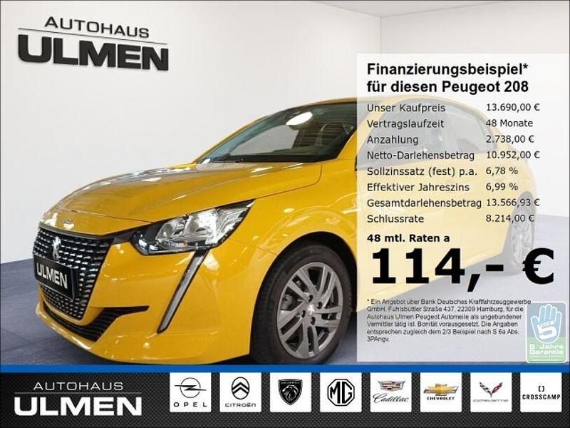 Second-hand Peugeot 208 Active 75 CP (55 kW) 2022 Galben Hatchback