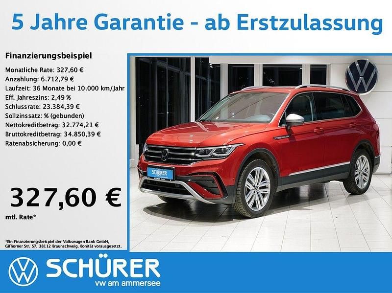 Kings red metallic Gebraucht 2022 VW Tiguan Allspace Elegance SUV | 39.487 € (Etwas zu teuer) - Bild 1/4