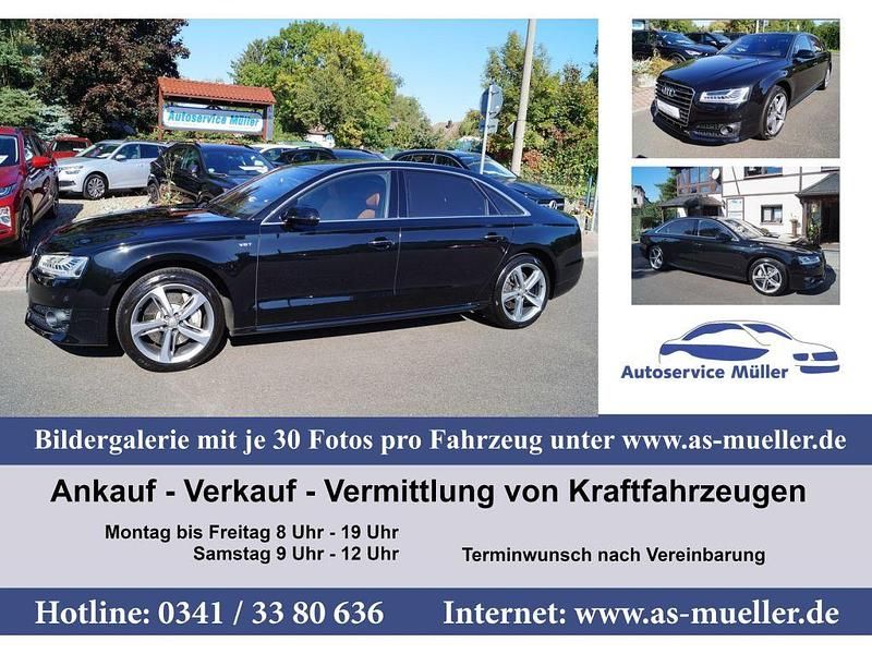 Schwarz (metallic) Gebraucht 2015 Audi A8 Limousine | 36.950 € (Teuer) - Bild 1/4