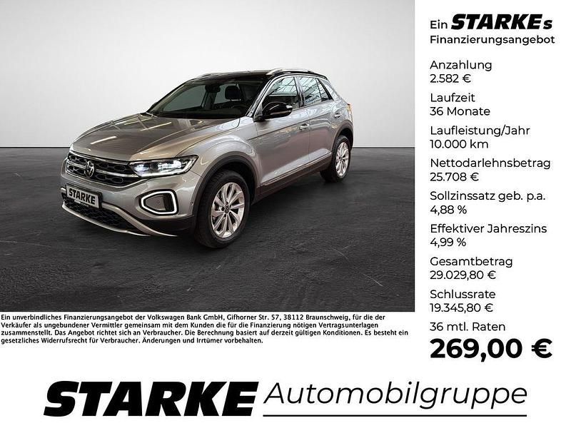 Silber Gebraucht 2025 VW T-Roc Style SUV | 28.290 € (Superpreis) - Bild 1/4