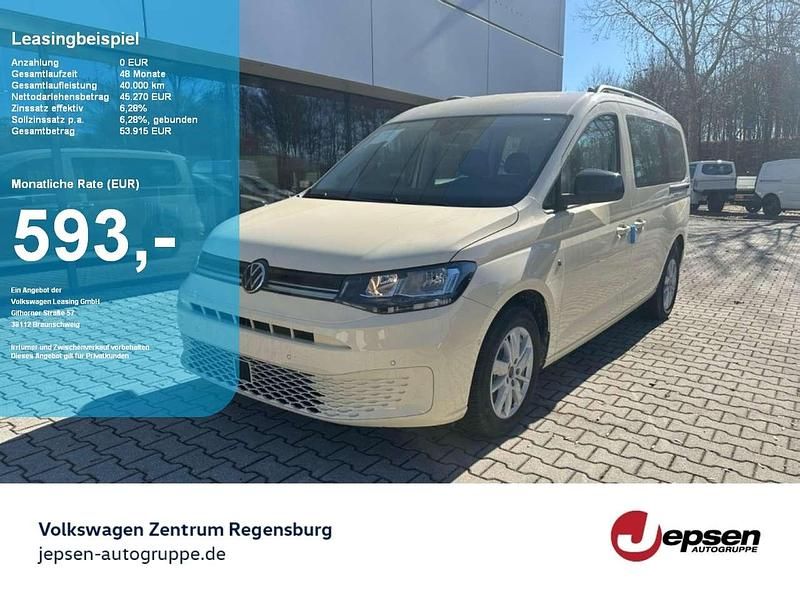 Hellelfenbein Neu 2025 VW Caddy Maxi Life Van / Kleinbus | 45.270 € (Teuer) - Bild 1/3