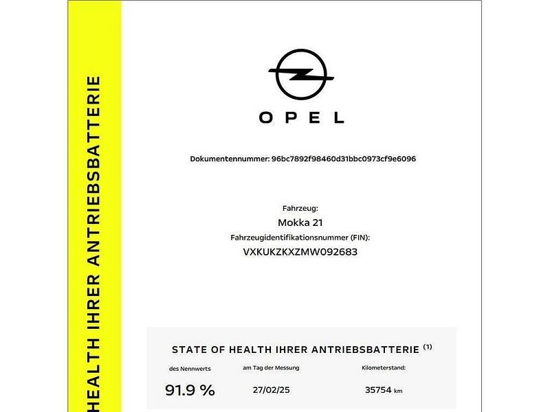 Gebraucht Opel Mokka-e Elegance 100 kW (136 PS) 2021 Weiss / jade weiss SUV