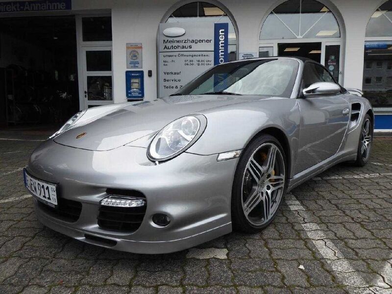 Gtsilber metallic (metallic) Gebraucht 2008 Porsche 911 Turbo Cabriolet Cabrio | 89.780 € (Superpreis) - Bild 1/4