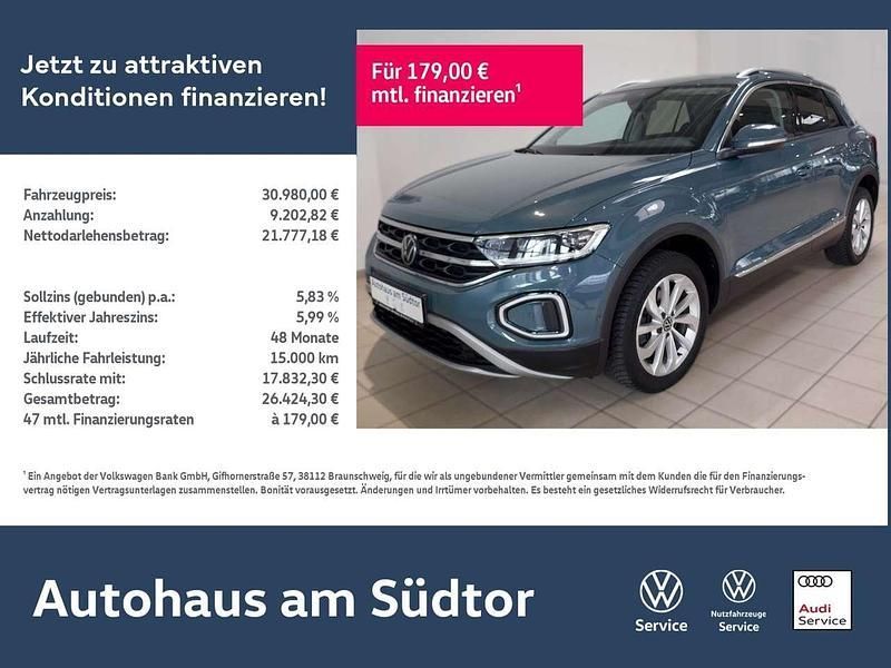 Petroleum blau metallic Gebraucht 2023 VW T-Roc Style SUV | 30.980 € (Fairer Preis) - Bild 1/4