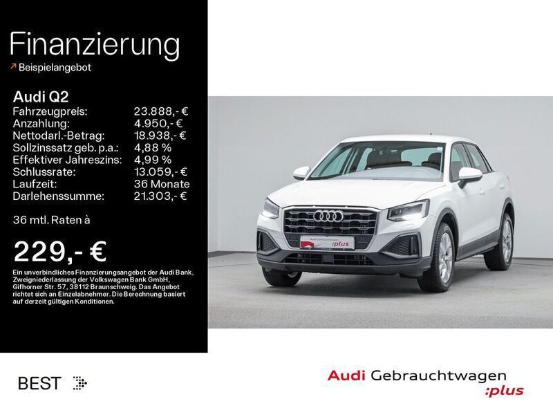 Ibisweiß Gebraucht 2022 Audi Q2 Comfort SUV | 23.888 € (Fairer Preis) - Bild 1/4
