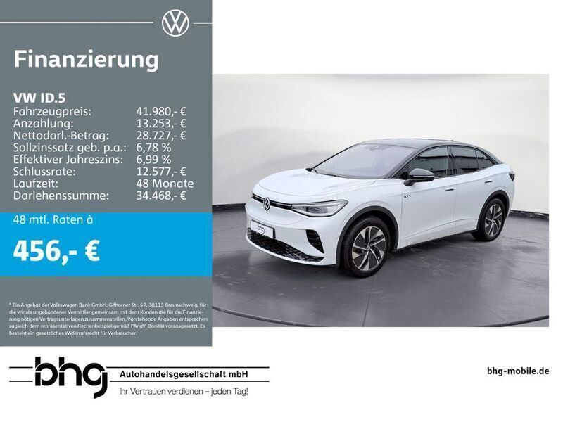 Weiß Gebraucht 2023 VW ID.5 GTX SUV | 41.980 € (Fairer Preis) - Bild 1/4