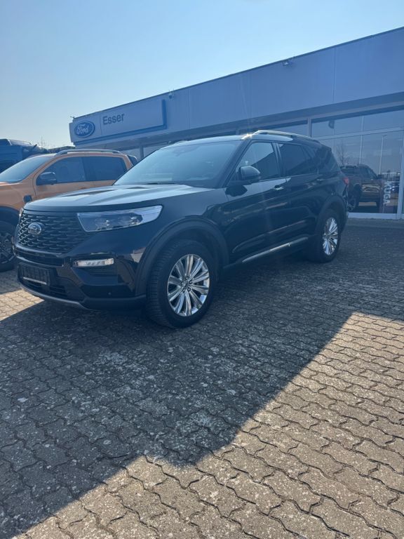 Schwarz Gebraucht 2021 Ford Explorer Platinum SUV | 45.700 € (Guter Preis) - Bild 1/4
