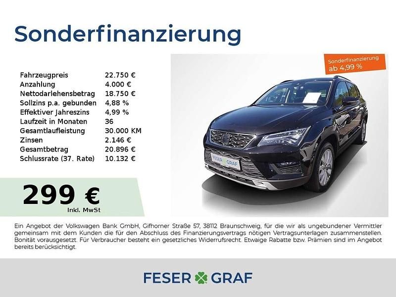 Magic schwarz Gebraucht 2020 Seat Ateca Style SUV | 22.750 € (Etwas zu teuer) - Bild 1/1