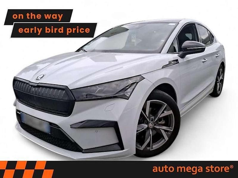 Moonweiss metallic Gebraucht 2023 Skoda Enyaq iV SportLine SUV | 34.749 € (Fairer Preis) - Bild 1/3