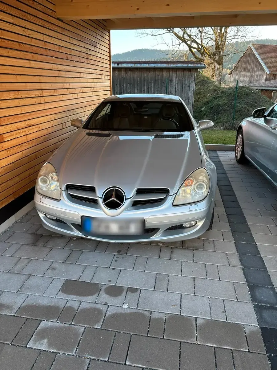 Gebraucht Mercedes SLK200 163 PS (119 kW) 2005 Silber Cabrio