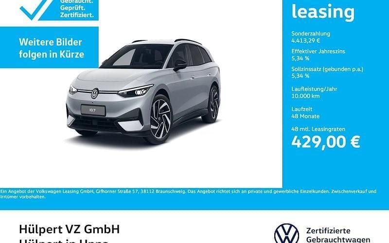 Silber Gebraucht 2024 VW ID.7 Pro Limousine | 50.494 € (Fairer Preis) - Bild 1/4