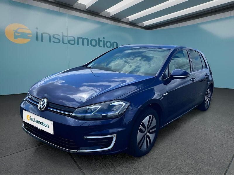 Blau Gebraucht 2020 VW e-Golf Kleinwagen | 16.349 € - Bild 1/4