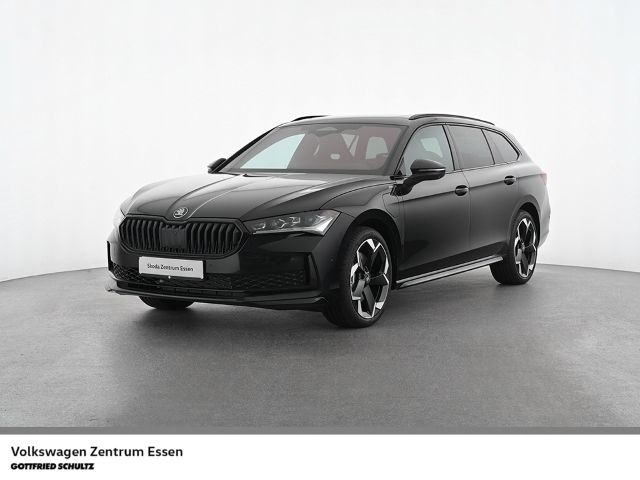 Ebony schwarz metallic Gebraucht 2025 Skoda Superb SportLine Kombi | 53.980 € - Bild 1/4