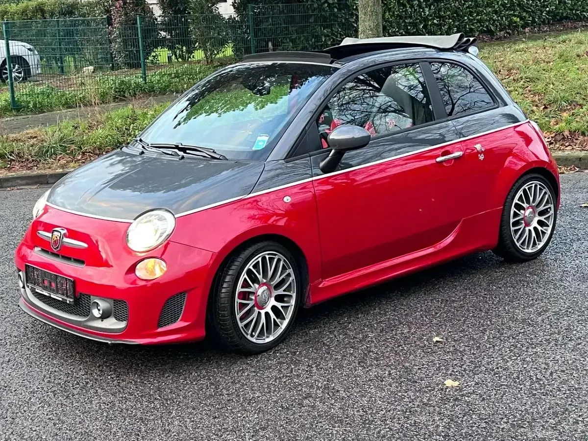 Gebraucht Abarth 595C Turismo 160 PS (117 kW) 2015 (grigio pista/rosso officina) Cabrio