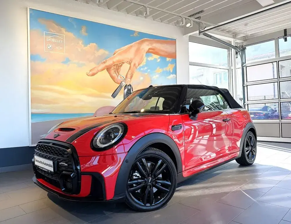 Brugt Mini John Cooper Works Cabriolet 178 HK (130 kW) 2023 Rød Cabriolet