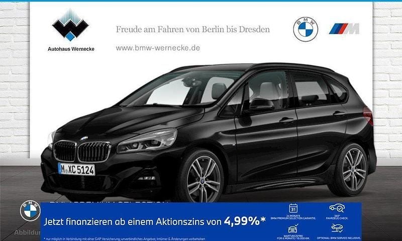 Saphirschwarz Gebraucht 2021 BMW 218 Active Tourer M Sport Van / Kleinbus | 23.940 € (Fairer Preis) - Bild 1/4