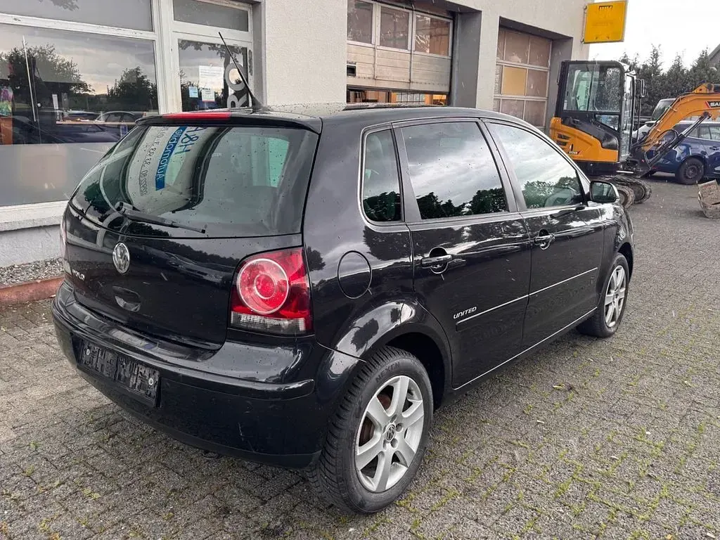 Gebraucht VW Polo United 60 PS (44 kW) 2008 Schwarz Kleinwagen